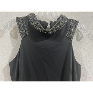 BADGLEY MISCHKA DESIGNER MIDNIGHT BLUE RHINESTONE MERMAID EVENING GOWN SIZE US 2